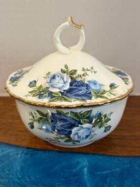 Royal Albert Moonlight Rose Powder Bowl Candy Dish English Fine Bone China